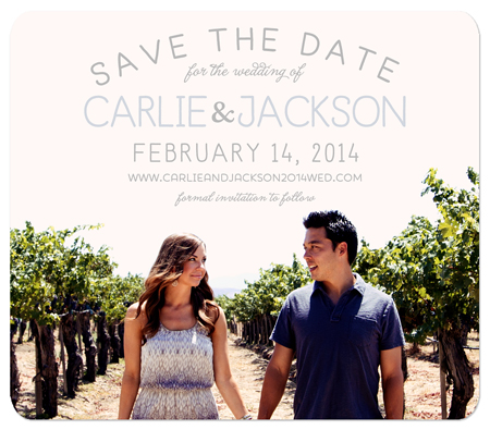 "Color Peek" Save the Date Card